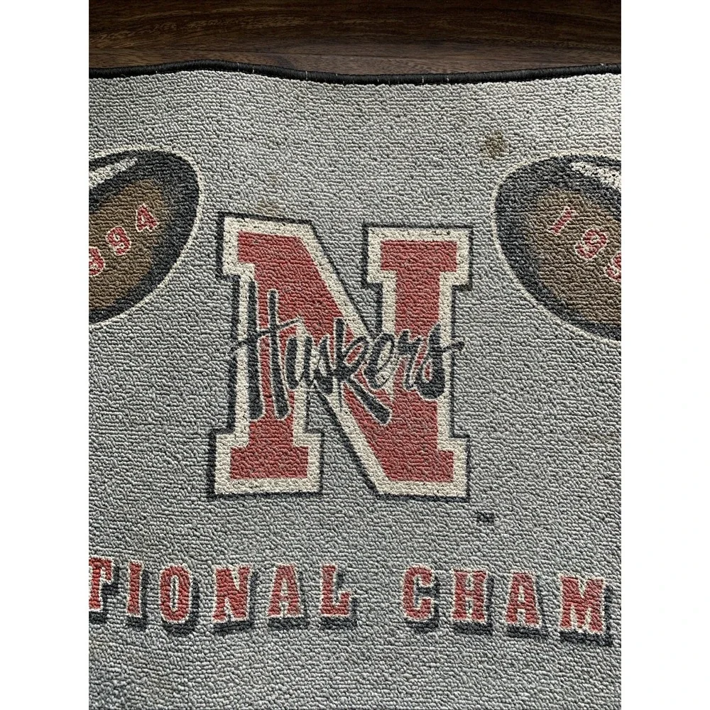 94-95 Nebraska Cornhusker National Champions Door Mat Vintage Door Mat
